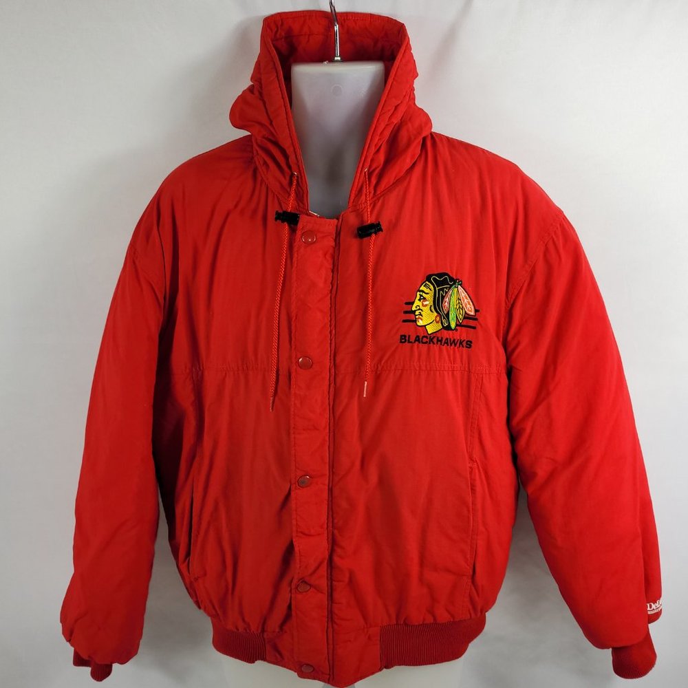 NHL Chicago Blackhawks Hockey Vintage Winter Jacket Men's Medium